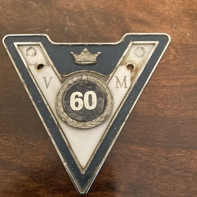 VINTAGE VETERAN MOTORIST Car Badge with Fixings - 47 Years £19.99