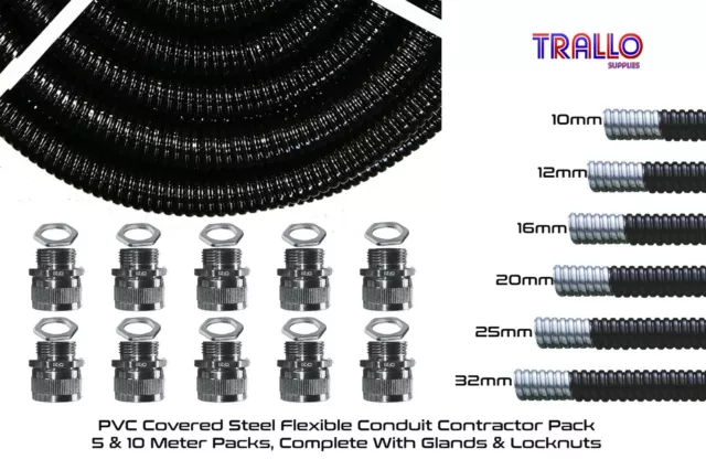 Qualität PVC Beschichteter Stahl Flexible Leitung Con Pack - IP54 - UV Beständig - UL