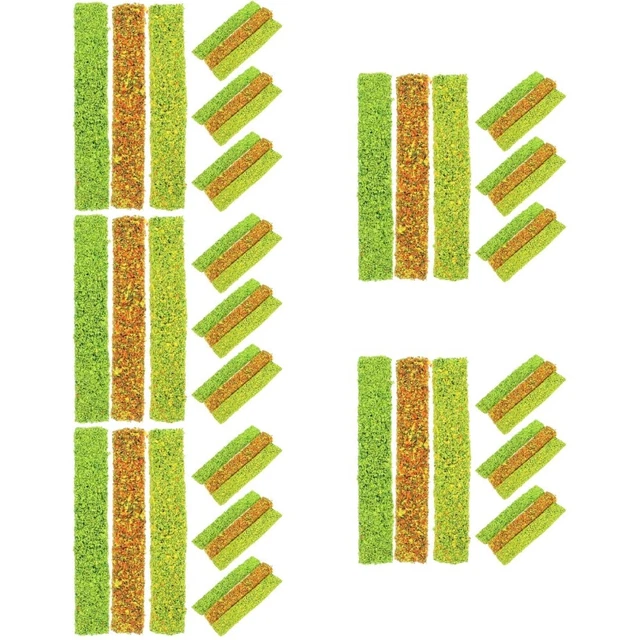 75 PCS Bush Vegetation Decor Flower Groups Sand Table Cluster Three-dimensional