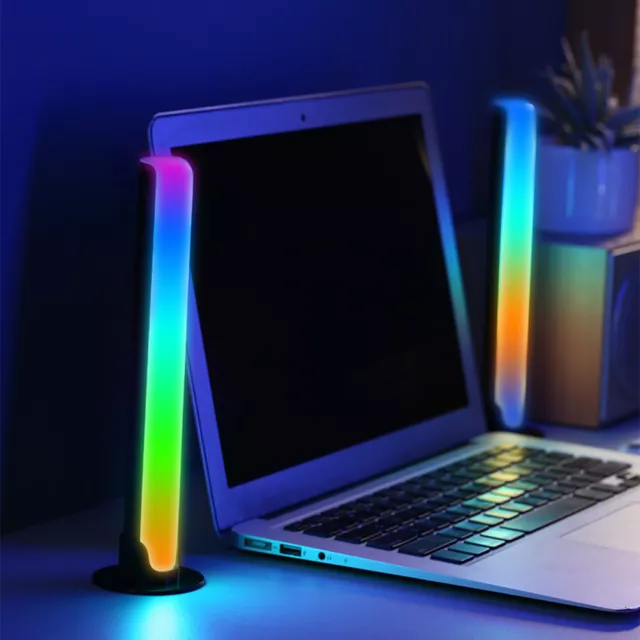 Music Rhythm Light Portable Music Sync Led Lights for Decor(B-Black)