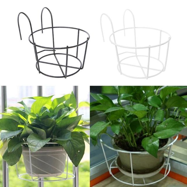 Hängende Eisen Kunst Blumentopf Stand Home Pflanzenhalter Balkon Runde Blumentop