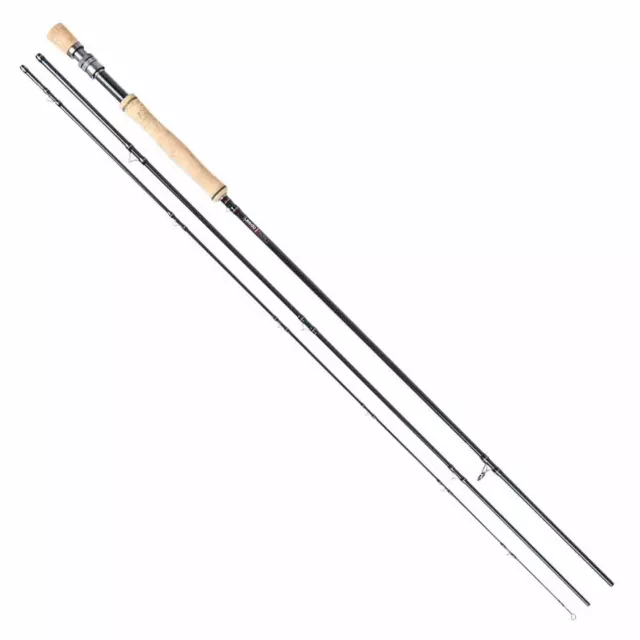 Leeda Profil Stream 3 Piece Salmon / Trout Fly Game Fishing Rod + Cloth Bag