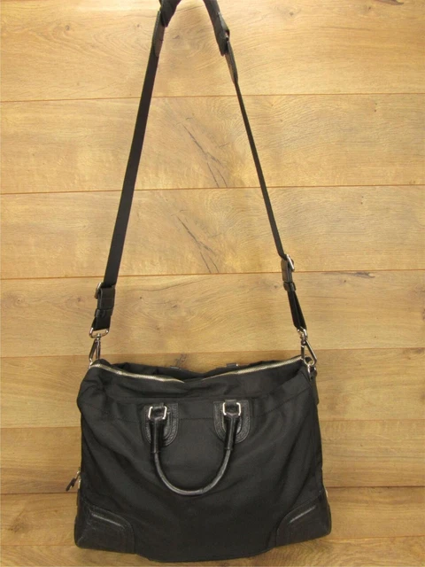 TUMI BLACK NYLON Leather GEORGETOWN EXECUTIVE TOTE BAG WITH LAPTOP SLEEVE