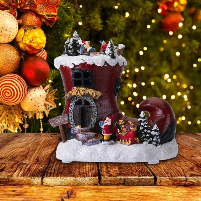 Scatola Musicale Girevole Per Ornamento Natalizio Per Regalo Al Ristorante
