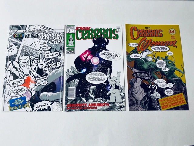 Cerebus Comic Lot #1 2017 Strange Woman Color Your Own Aardvark