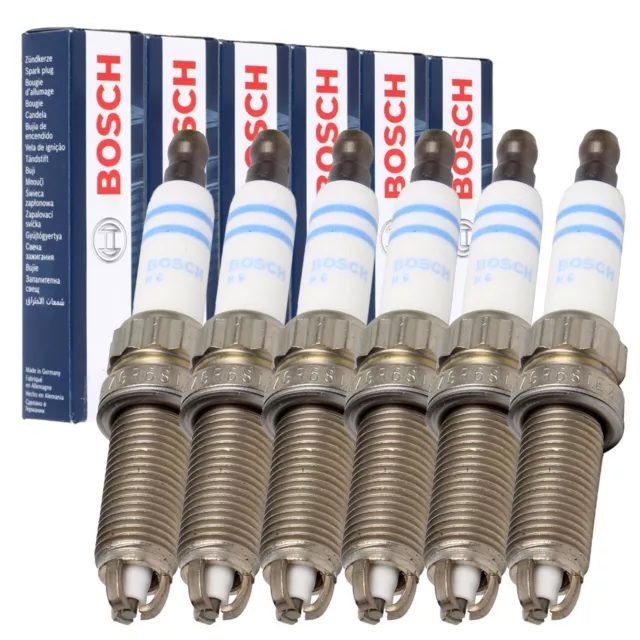 6x BOSCH ZGR6STE2 0242140507 Zündkerze für BMW E88 E82 E90-93 N54 12120037244