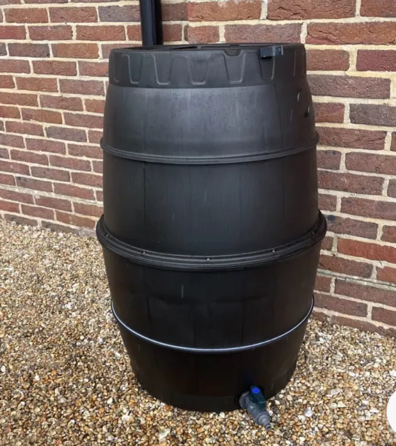 Rain Barrel Garden Water Butt with Tap & Lid (170 Litre) Rain Water Collector