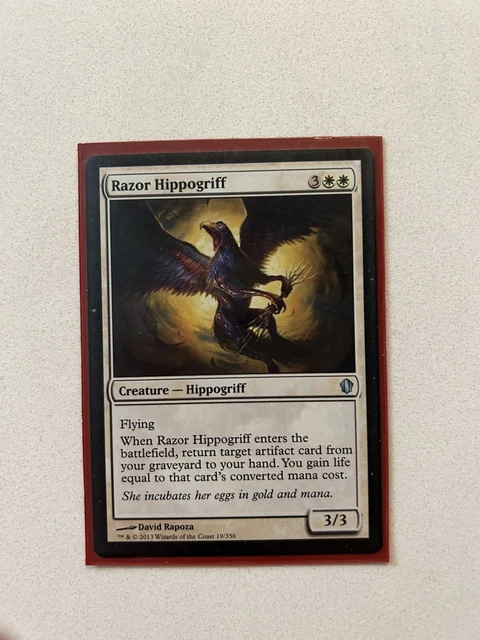 Mtg Razor MTG RASOIR HIPPOGRIFF Commander 2013 19/356 régulier rare EUR 1,33 ...