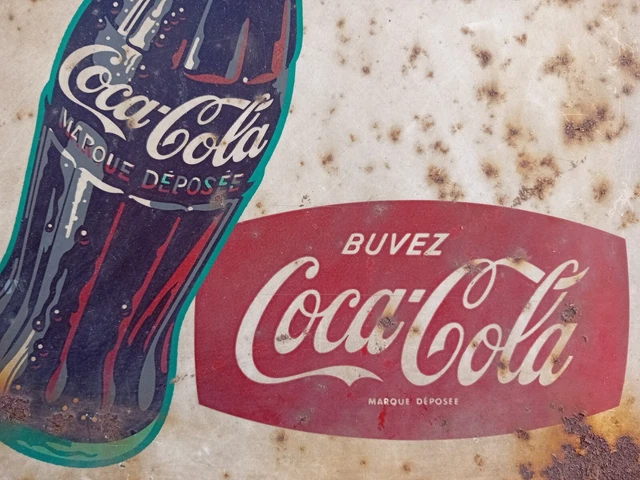 Emaille bord Buvez Coca Cola Glacé