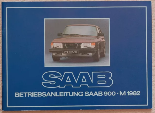 Bedienungsanleitung Saab 900-M1982, original 1980, Ausg. 1, neu