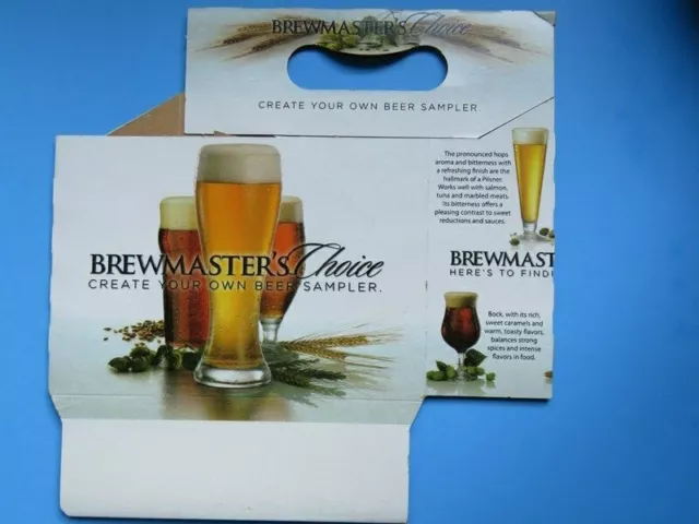 Beer Six (6) Pack Holder ~ BREWMASTER'S Lagers ~ ~ Cardboard Bottle/Can Tote