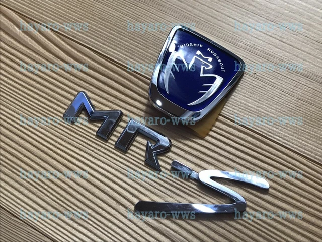 OEM TOYOTA MR-S Blue Front Rear Emblem set JDM NEW Genuine
