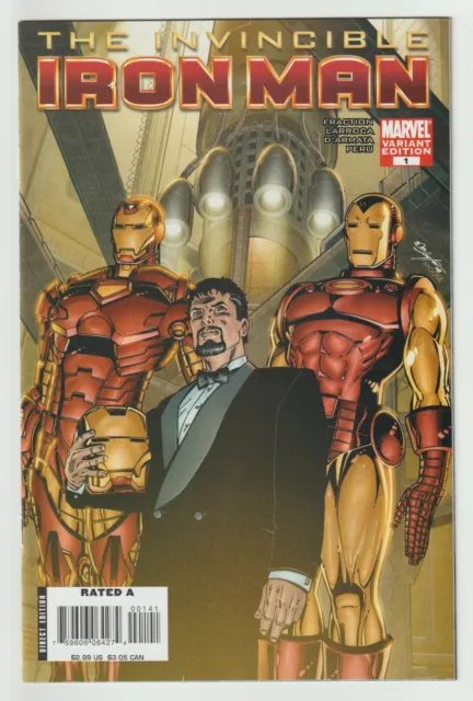 Invincible Iron Man (2008) #1 - Matt Fraction - Bob Layton Variant - Marvel