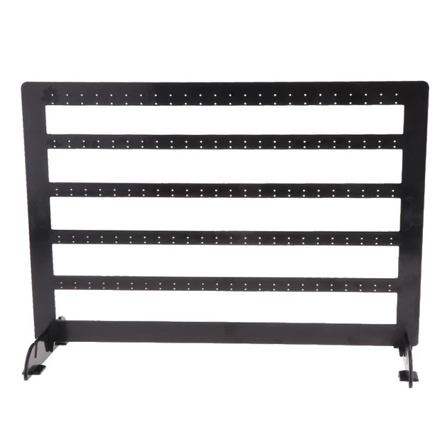 Organizzatore Orecchini Porta Orecchini 72 Fori - Organizer Gioielli 3 Livelli Nero Per Esposizione Porta Orecchini Metallo