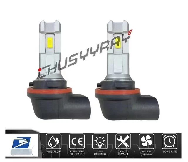 2pc FOR John Deere C715900020 White 2pc LED 30000LM Replacement Bulb 3 prongs