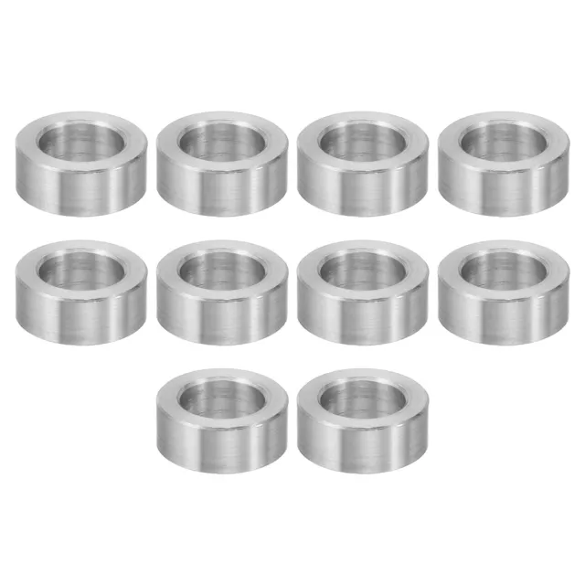 M10 Aluminum Spacers, 10 Pcs Metal Spacer Aluminum 10.2mm IDx16mm ODx6.4mm L