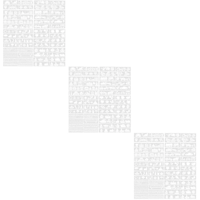 168 PCs Cartoon Design Schablonen Multifunktionale Schablonen wiederverwendbare