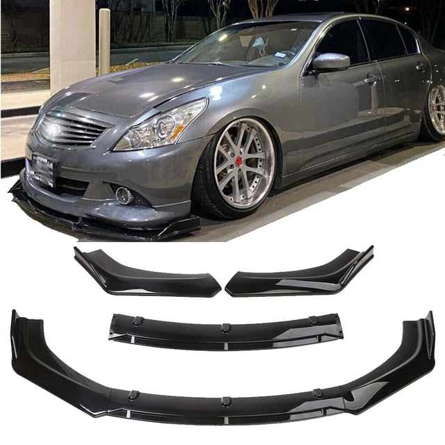 For Infiniti G35 Coupe Sedan Car Front Splitter Bumper Lip Spoiler Glossy Black