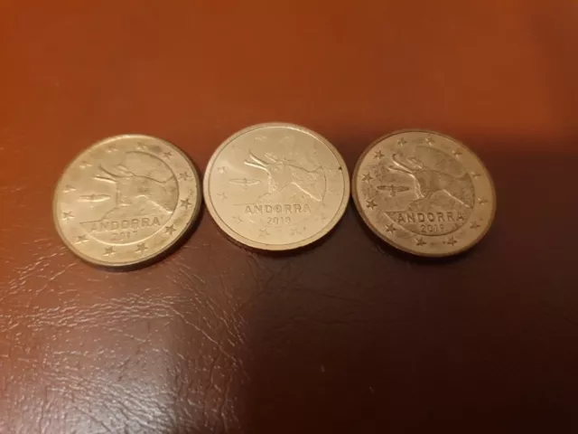 Euro Andorre, 5 Centimes années  2017.2018.2019