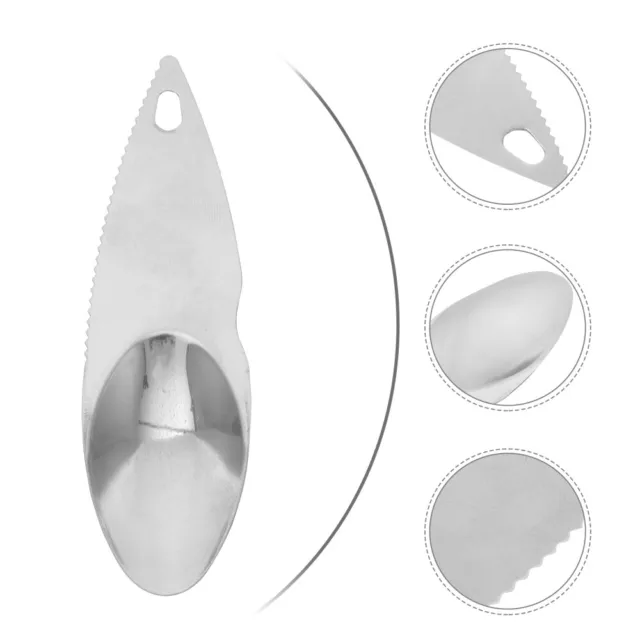 12 piezas cuchara de metal pelador de cítricos herramienta de pulpa
