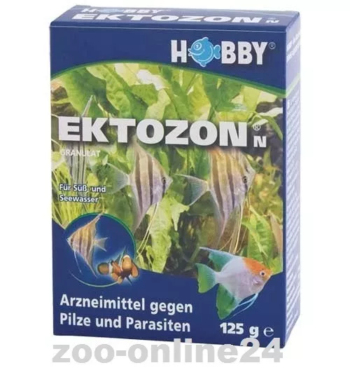 HOBBY, Ektozon-N 125g, Anti-Pilz-Parasiten, Desinfektion Aquarium-Zier-Fische