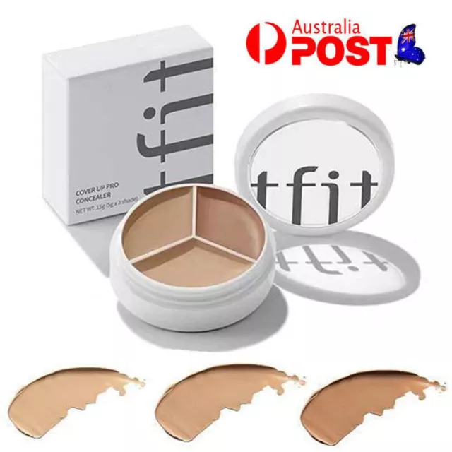 3 Colors Makeup Contour Face Cream Concealer Palette Professional for Acne AU