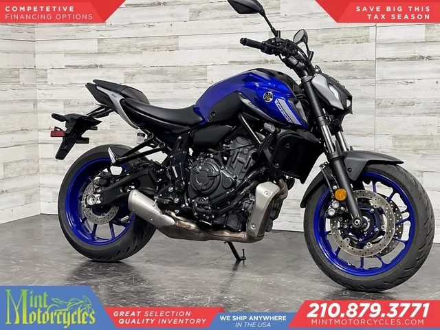 yamaha mt 07 2021 blue