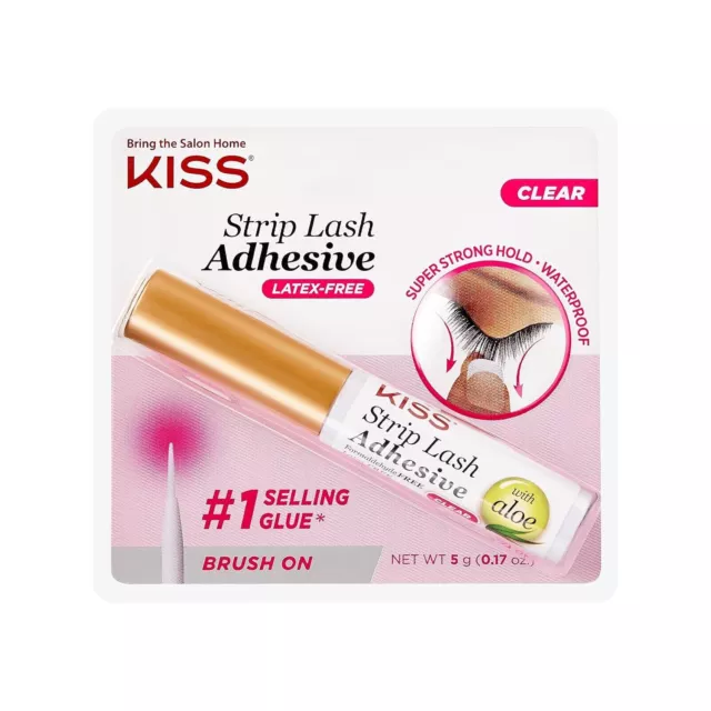 KISS Strip False Eyelash Glue Waterproof Eye Lash Extension Adhesive Clear