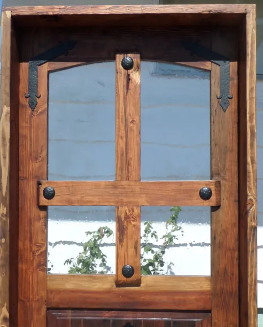 Rustic reclaimed solid lumber Dutch top door farmhouse wineroom castle storybook 3
