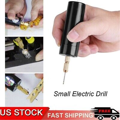 Portable Mini Small Electric Drills Handheld Micro USB Drill with 3pc Bits DC 5V