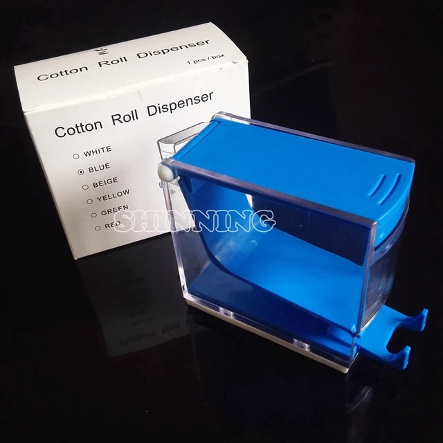 1X Dental Cotton Roll Dispenser Holder Paper Organizer Storage Box Pull-out Tray