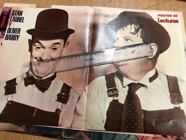 Poster De La Revista Lecturas Stan Laurel Y Oliver Hardy-El Gordo Y El Flaco  