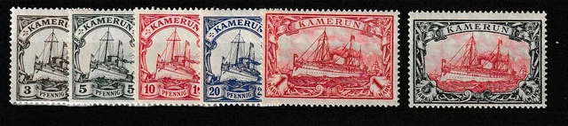 Kamerun: Satz 20 - 25 postfrisch **, Spitzenwert bestgepr. Jäschke-L.