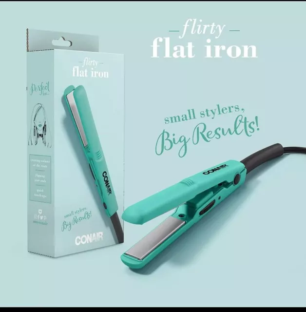 Conair Mini Ceramic Flat Iron; Perfect for On-The-Go Styling