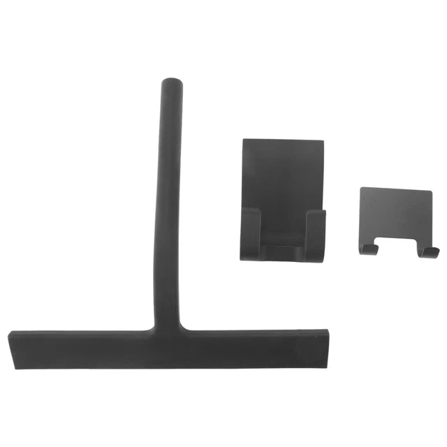 Extractor de ducha, extractor de ventana de silicona negro limpiaparabrisas sin taladrar ducha O4S7