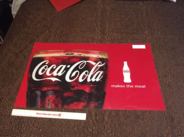 Collectible Coca-Cola Large 2018 Flexible Coca-Cola Fountain Machine Sign-New