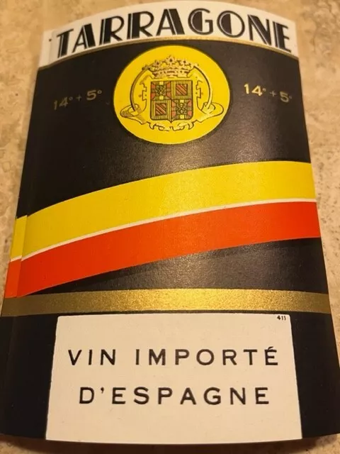 Lot  100 Etiquettes  Taragone/ Vin D'espagne /Label Boisson Alcool Old Wine