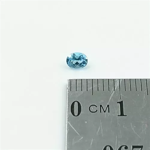 Natural Topaz x1 – 4x3mm Oval Cut Loose Gemstone Medium Blue November Birthstone