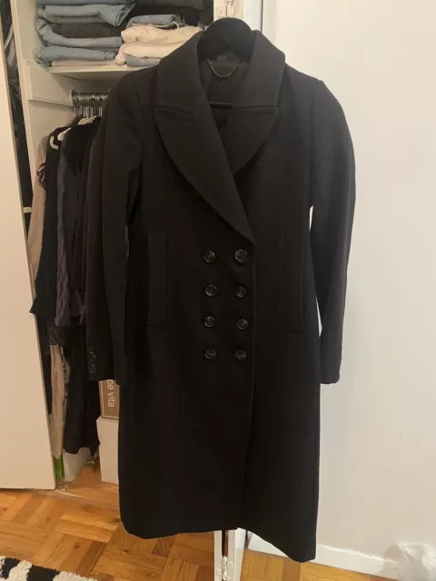 all saints black coat Size US 4