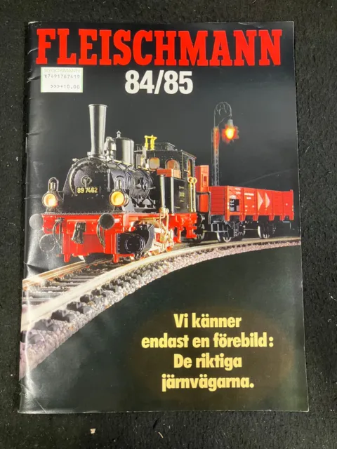 1985/1985 Fleischmann Ho Model Train Catalog, In German