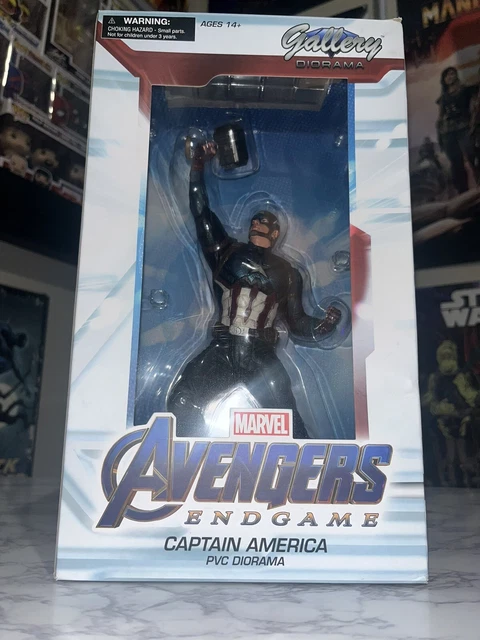 Marvel Gallery Avengers Endgame Captain America 9" Pvc Diorama Toy Figure Statue
