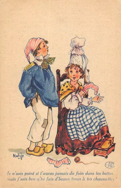 Cpa Illustrateur Signe Mateja