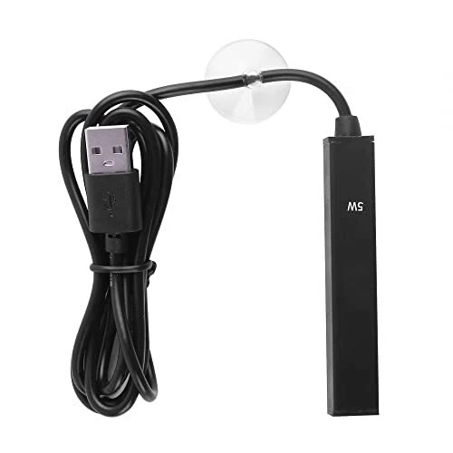 Aquarium Heater, 5W Fish Tank Heater Mini USB Submersible Heater Aquarium Hea...