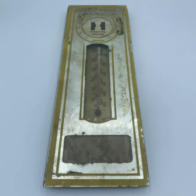 International Harvester IH Good Luck Mirror Thermometer