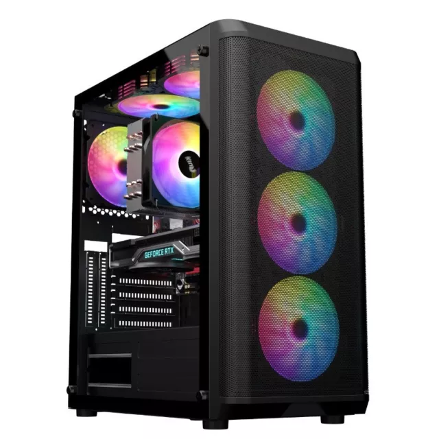 Glasseite Tower Gaming Pc Gehäuse USB 3.0 ATX ,M-ATX,Mini-ITX +++ AODING+