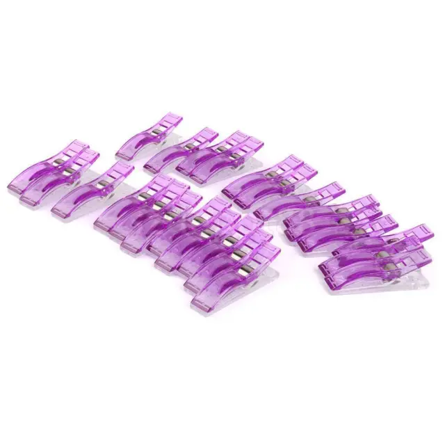 24 Jumbo Wonder Clips Fabric Clamps for Craft Sewing Quilting Binding PurpleBFB 3