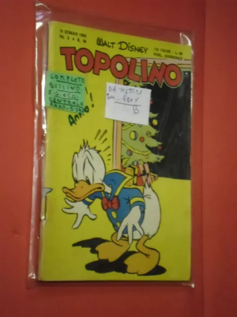 WALT DISNEY TOPOLINO libretto n° 58-b- originale mondadori-1952 + completo gioco