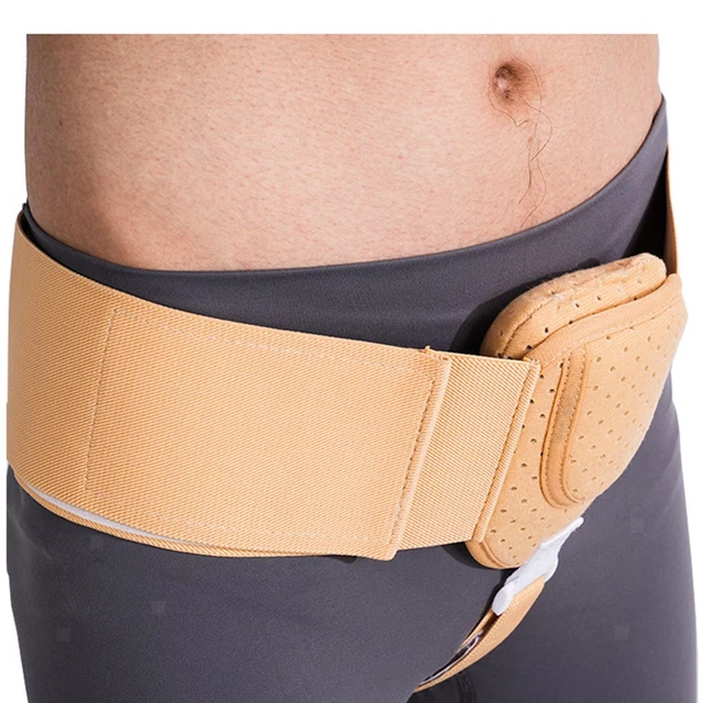 Ceinture De Soutien Pour Hernie Inguinale - Réglable - Couleur Grise - Coton - Neuf