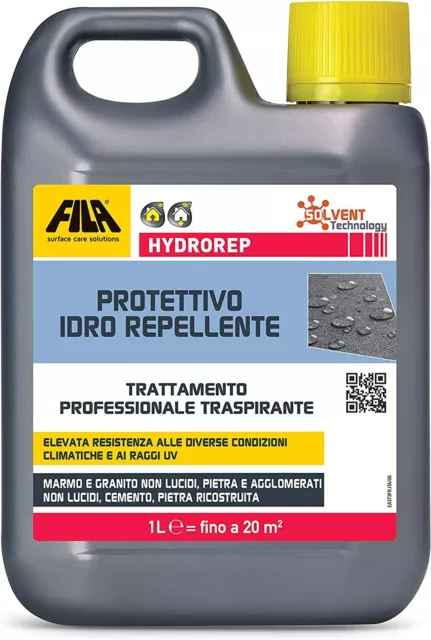 Fila HYDROREP 1 LT protettivo Idrorepellente Pietra Naturale, Cemento