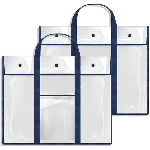 Borsa Per Materiali Artistici – Portaposter 48x64 Cm, Trasparente E Robusta